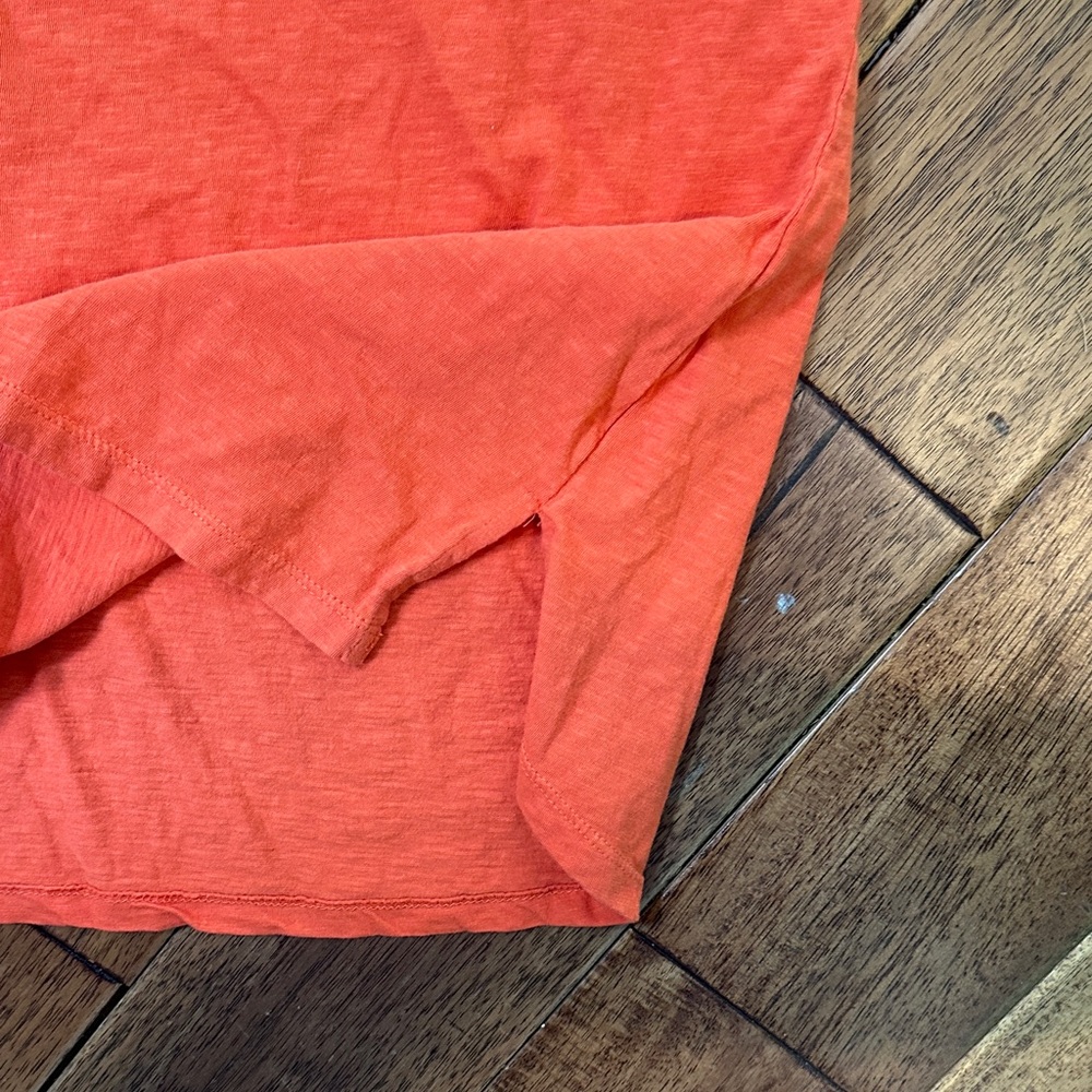 Sundance M Orange Ruffle Sleeve Top - Picture 4 of 4